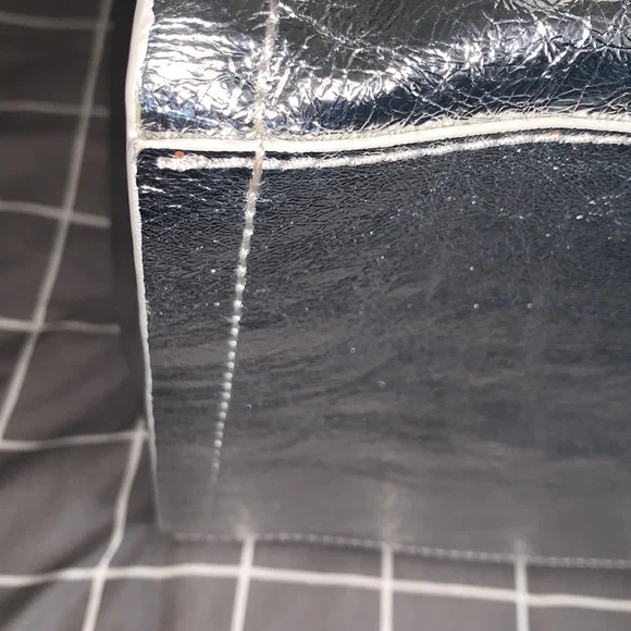 3.1 Phillip LIM Metallic Leather Accordion Tote - Picture 11 of 14